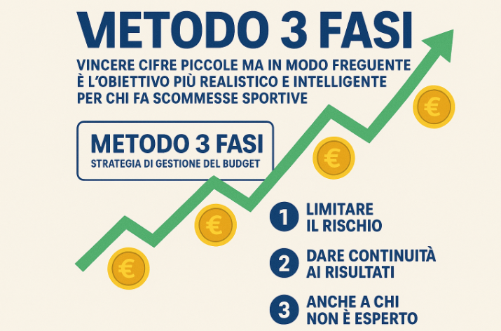 metodo 3 fasi scommesse sportive